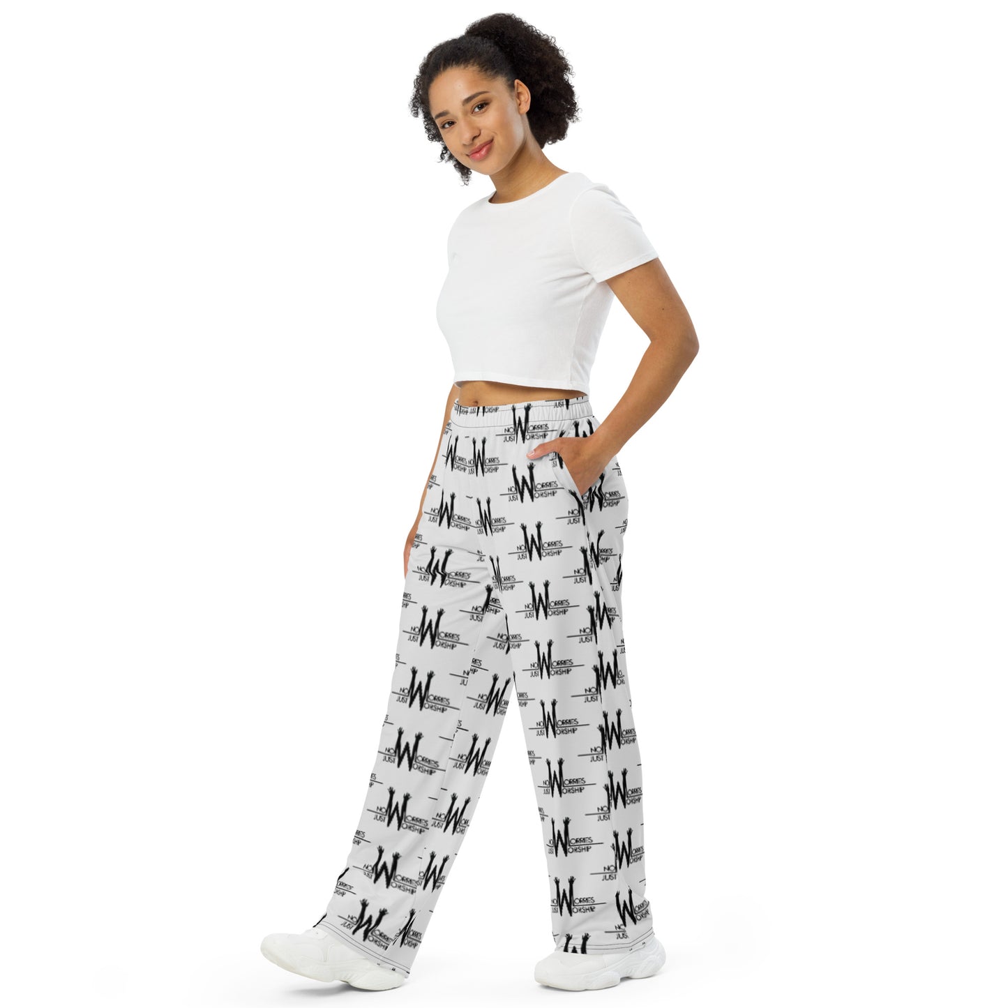 NWJW - All-over print unisex wide-leg pants